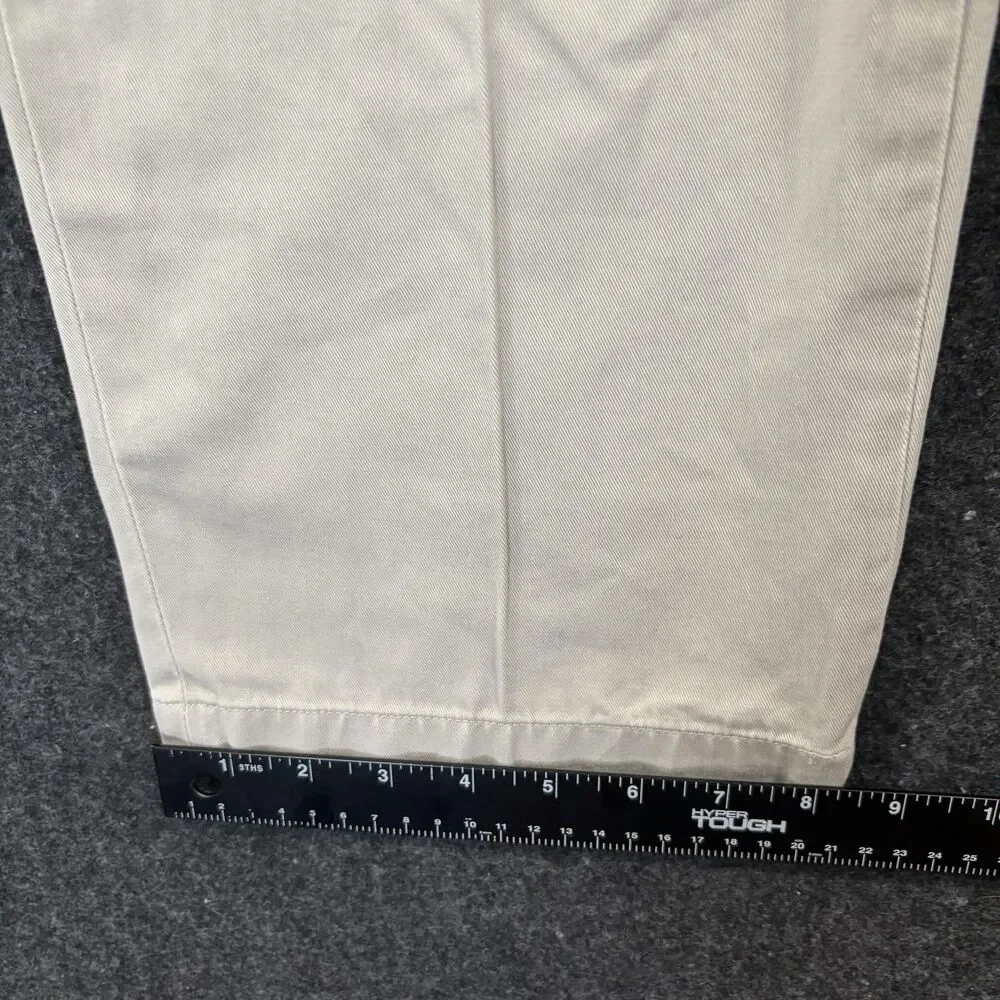 Polo Ralph Lauren Pants Men's 36x29 Khaki Classic Fit Pleated Chino Preppy